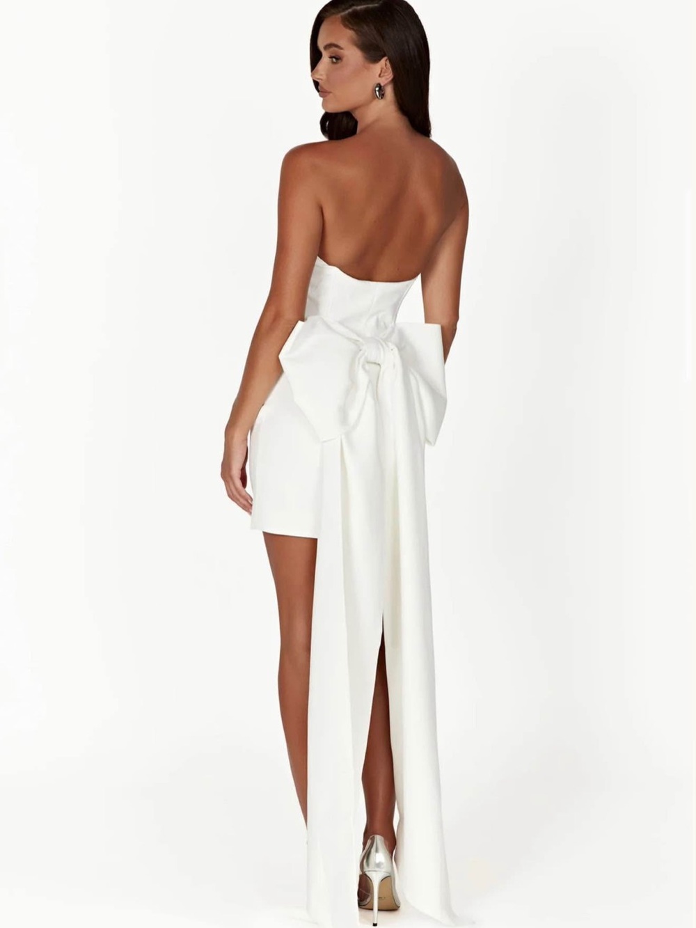 Meshki Meredith Strapless Bow Mini Dress